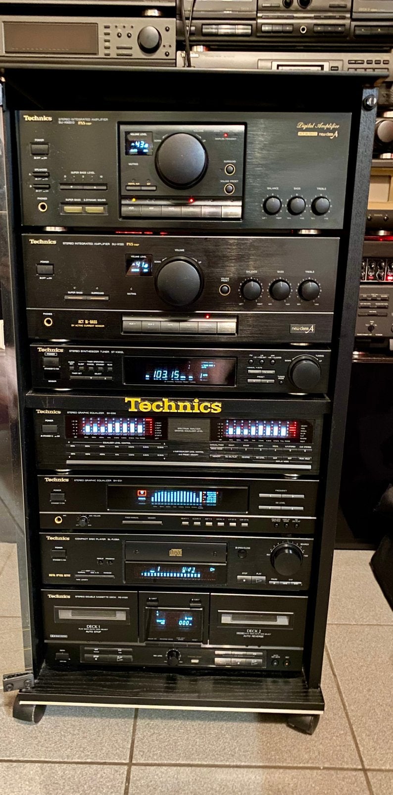 technics stereo installatie midi, Tuner of Radio, Losse componenten, Zo goed als nieuw, Ophalen