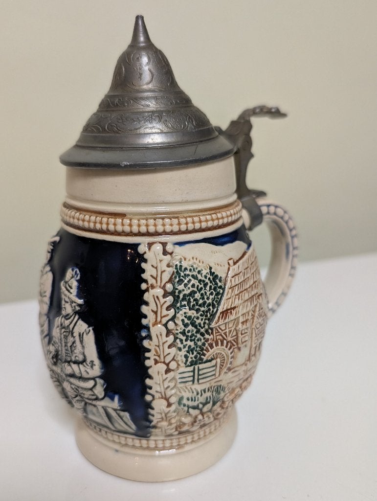Vintage duitse bierpul met deksel model 3050, Enlèvement