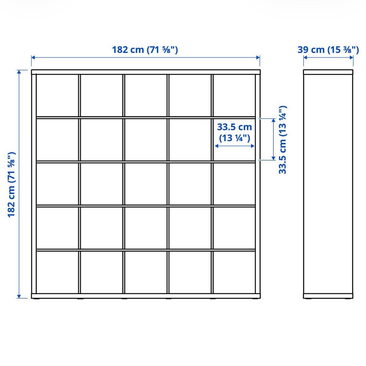 Meuble Kallax 5x5 avec rangements, Enlèvement, Comme neuf