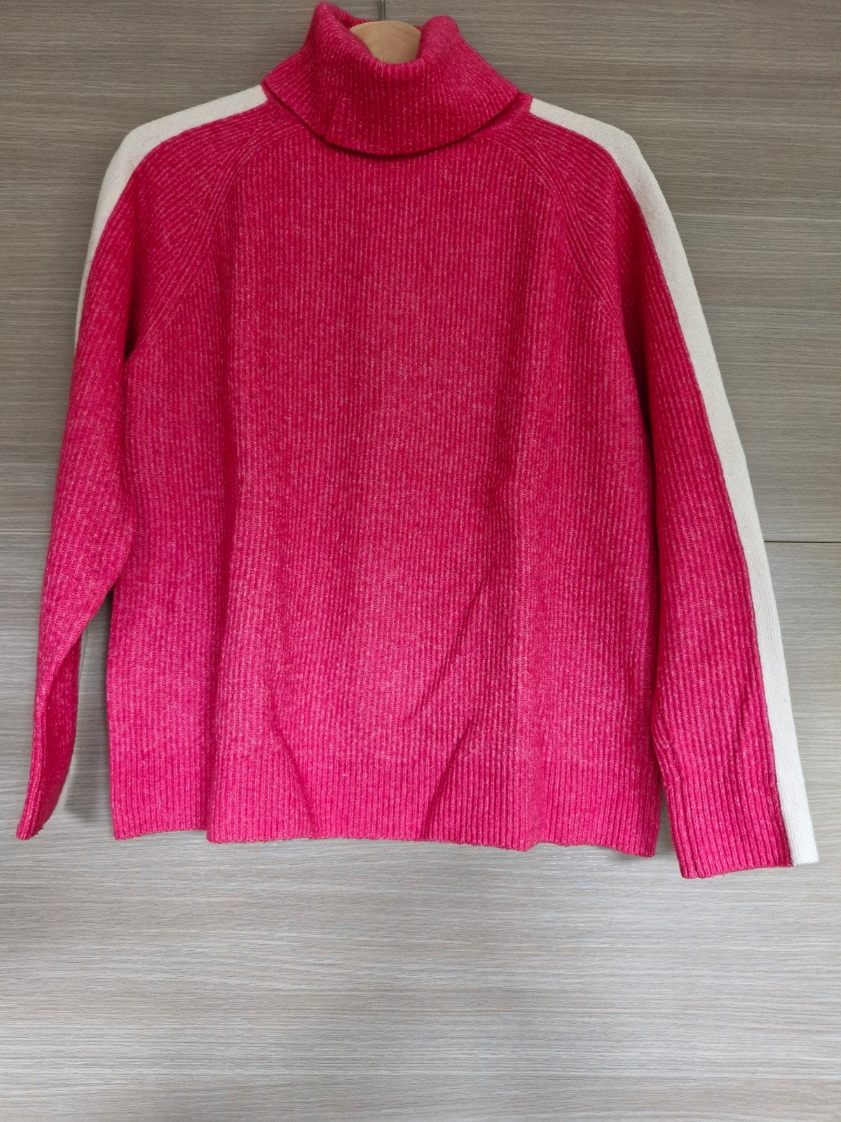 Gebreide Trui Esprit met rolkraag in de kleur fel roze, Taille 42/44 (L), Enlèvement ou Envoi, Rose, EDC by Esprit