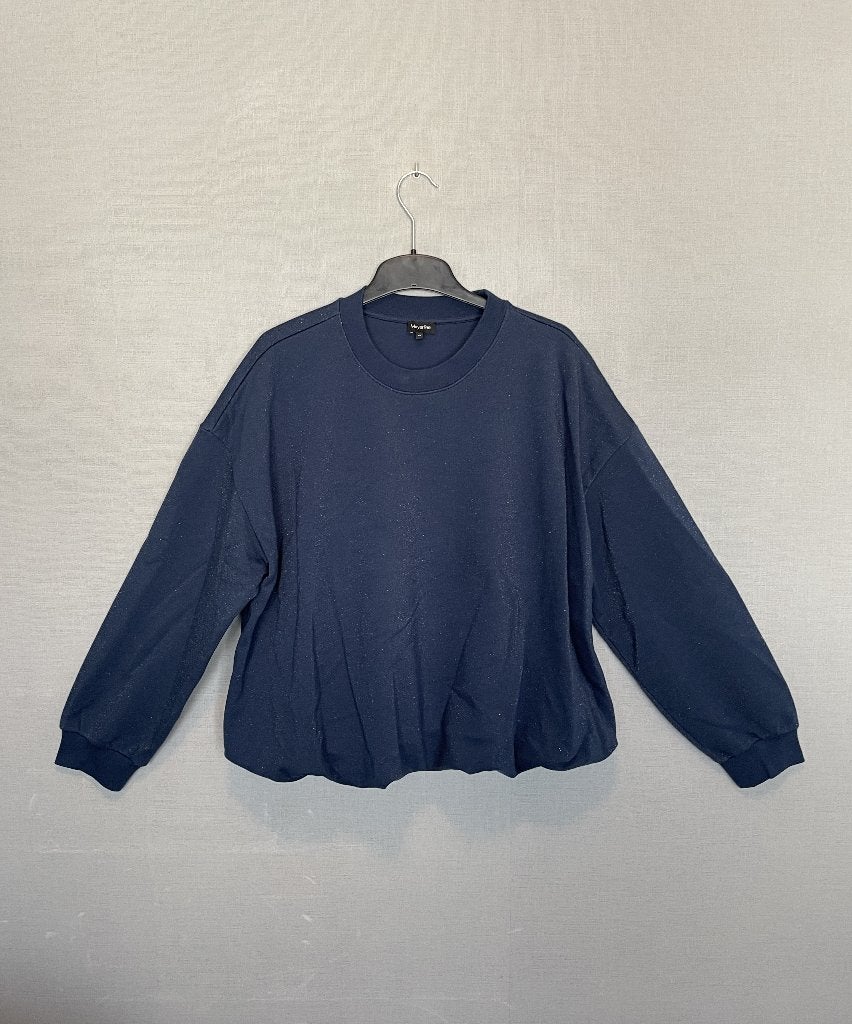 Mayerline trui met glitters donkerblauw (EU 46), Mayerline, Taille 46/48 (XL) ou plus grande, Enlèvement ou Envoi, Comme neuf
