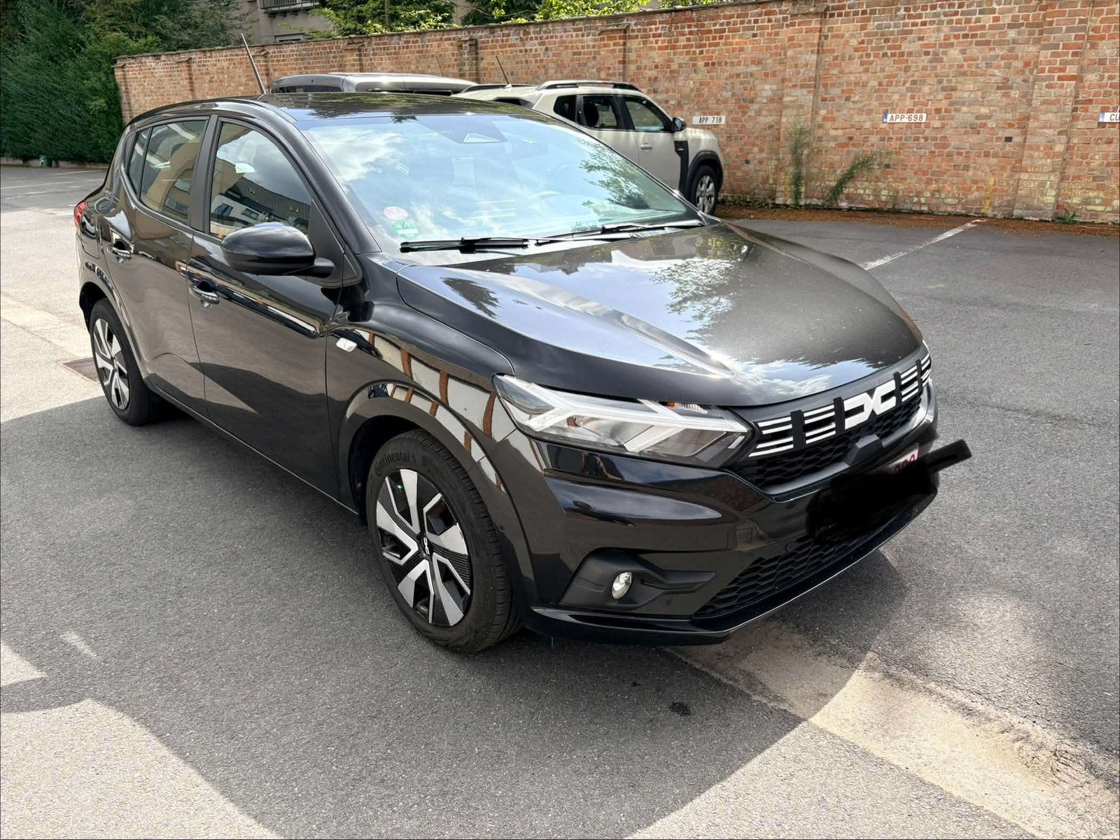 Dacia Sandero, Auto's, Stof, Zwart, Parkeersensor, Zwart