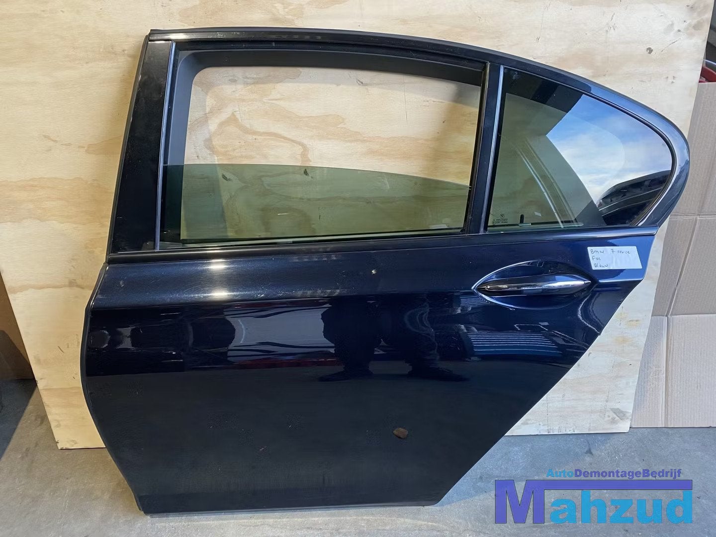 BMW 7 SERIE F01 Blauw Links achter deur portier 2008-2015, Petuelring 130
80788  Munich, DE, Arrière, Info@bmw.de, Utilisé