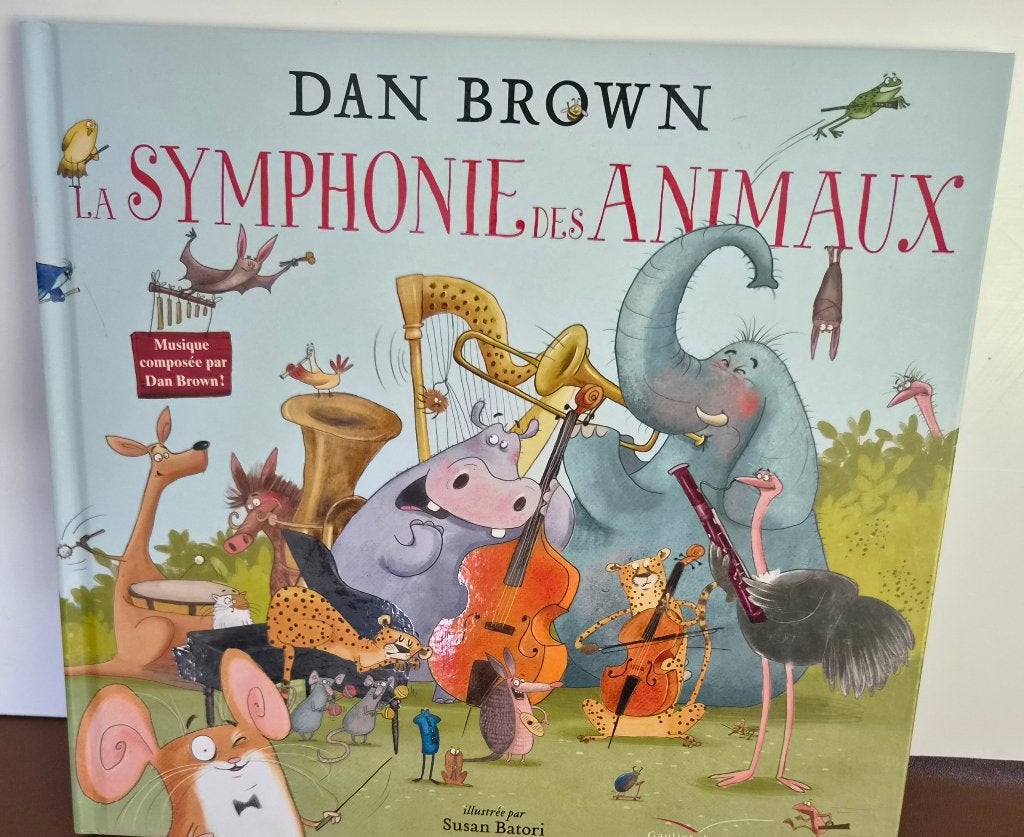 Muziekboek „The Animal Symphony” - Dan Brown, Ophalen, 3 tot 4 jaar, Zo goed als nieuw, Uitklap-, Voel- of Ontdekboek