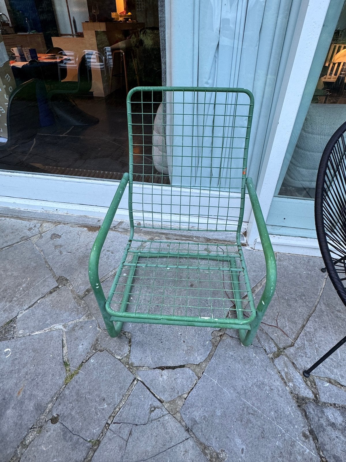 Chaise vintage acier, Jardin & Terrasse, Enlèvement, Utilisé