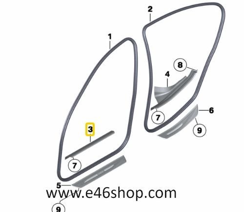 AFDEKLIJST DORPELLIJST BMW F10 F11 OE 51477358063, -, -, Nieuw, Ophalen of Verzenden