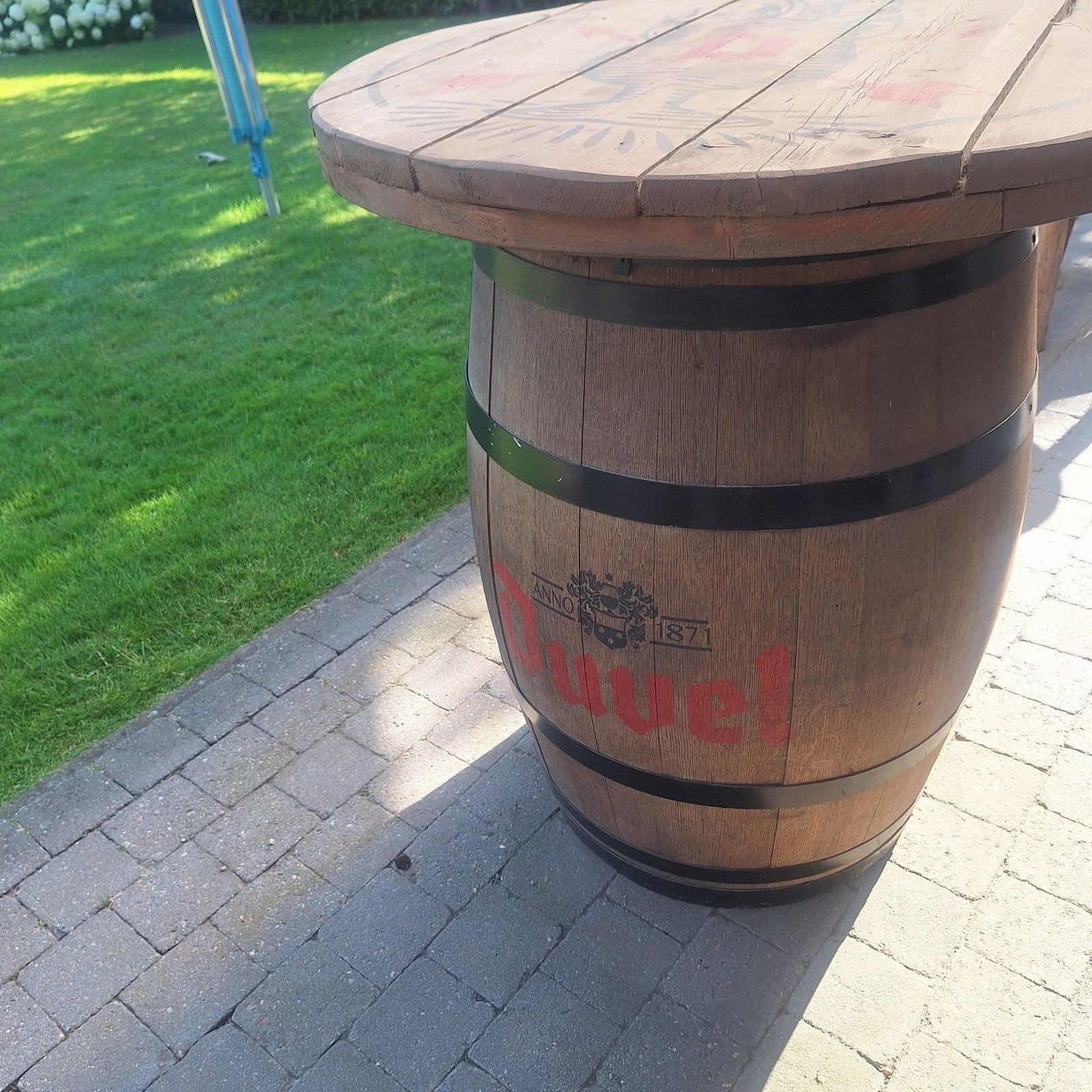 Houten ton (duvel), Huis en Inrichting, Tafels | Statafels, Ophalen