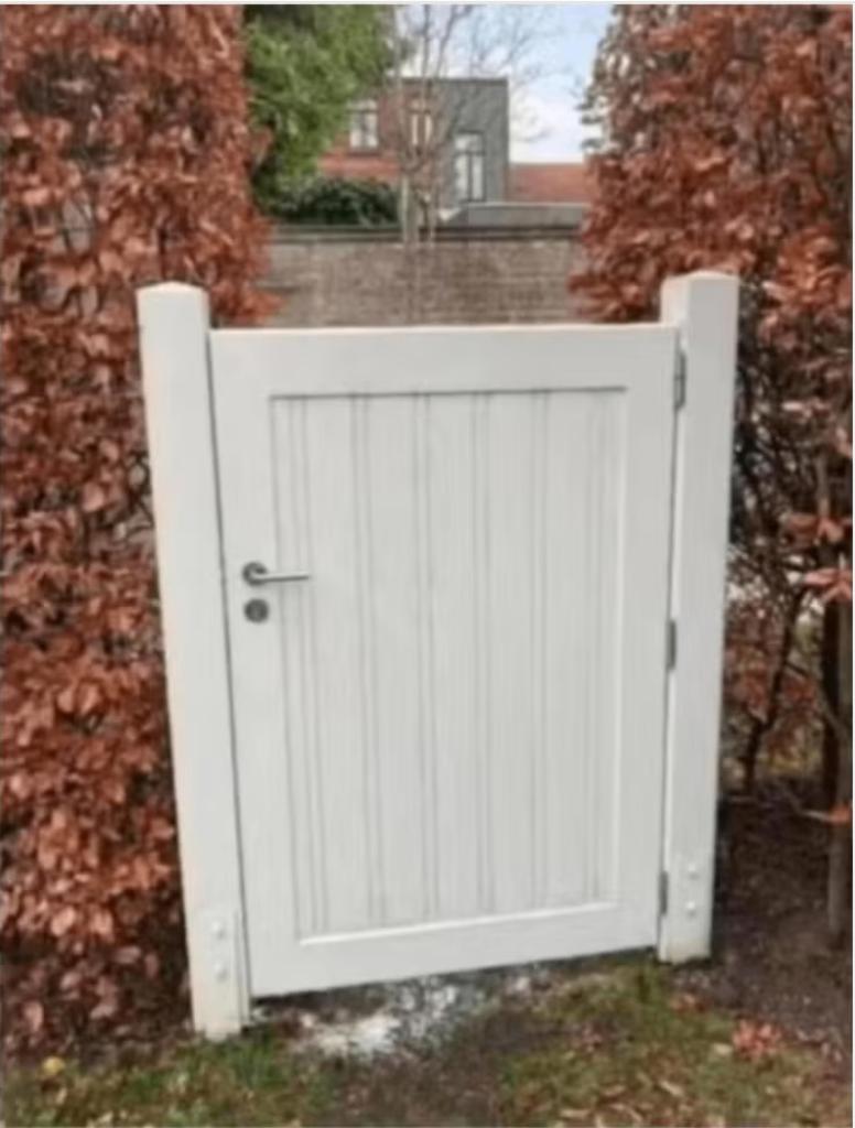 tuindeur Exclusieve Padouk Tuinpoort, Ophalen