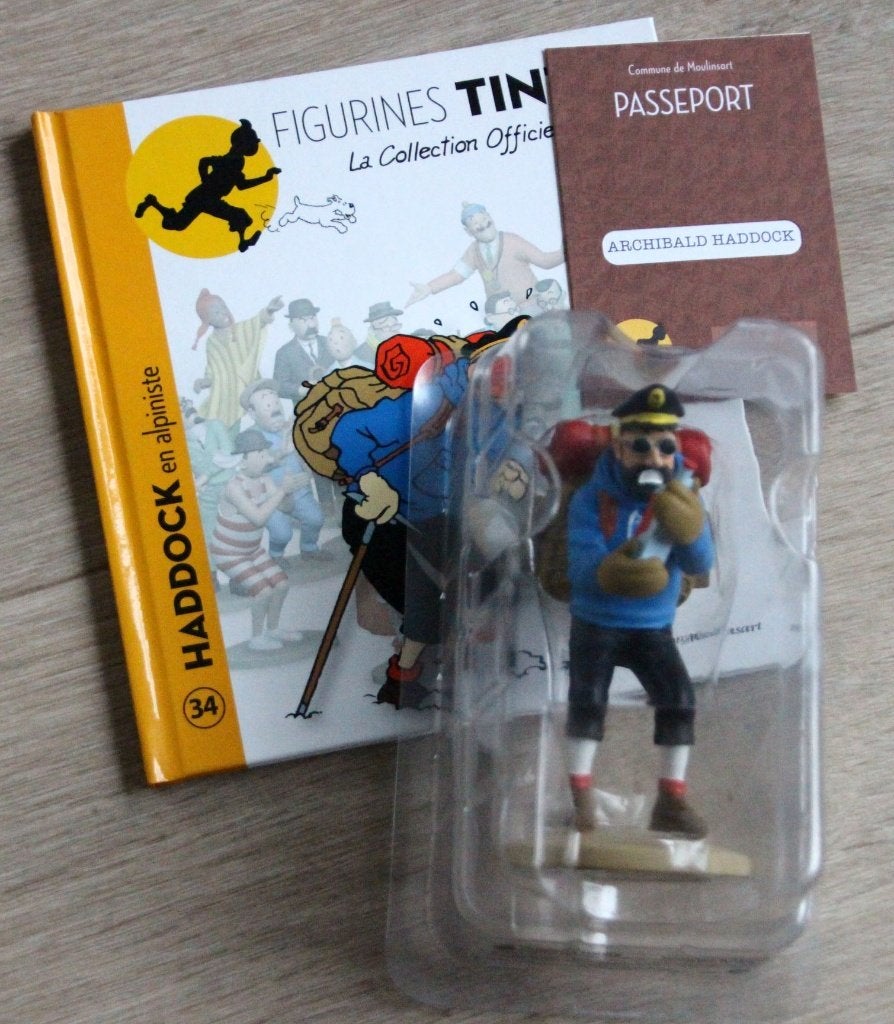Moulinsart figurine n 34 HaddockTintin Hergé Kuifje, Collections, Envoi, Tintin, Comme neuf