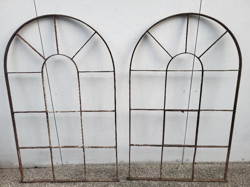 2x authentieke oude metalen ramen, Enlèvement