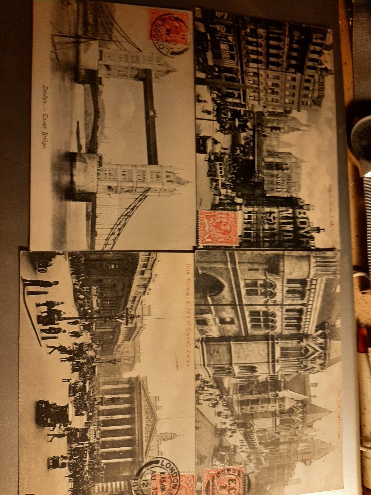 4 postkaarten londen, Collections, Cartes postales | Thème, Envoi