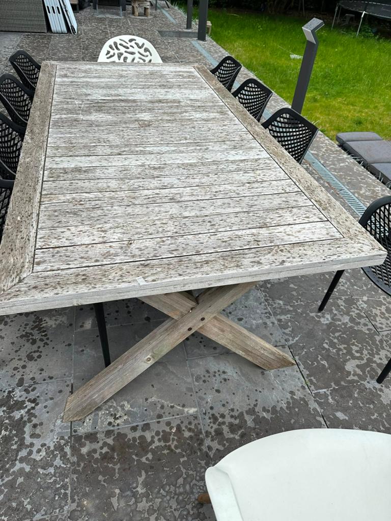 Tuintafel, Ophalen, Gebruikt, Hout