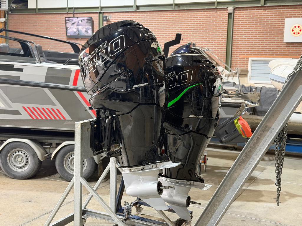 Mercury 400 Racing Twin 400R bouwjaar 2019, Watersport en Boten, Buiten- en Binnenboordmotoren, Ophalen, Gebruikt, Viertaktmotor