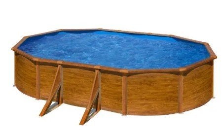 Zwembad GRE Pacific ovaal 5 x 3 x 1,2 mtr ***compleet***, Ophalen, Gebruikt, 200 tot 300 cm, 80 tot 120 cm