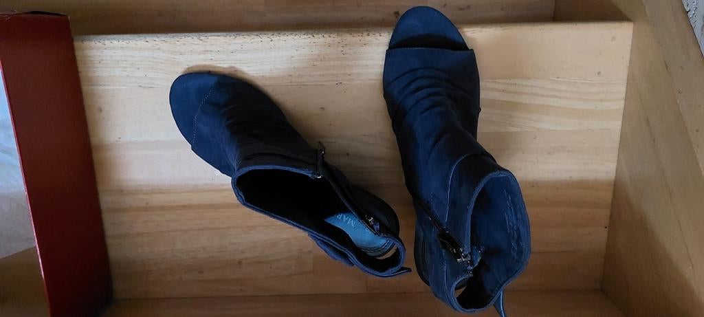 Sandalen met hak, Ophalen, Blauw