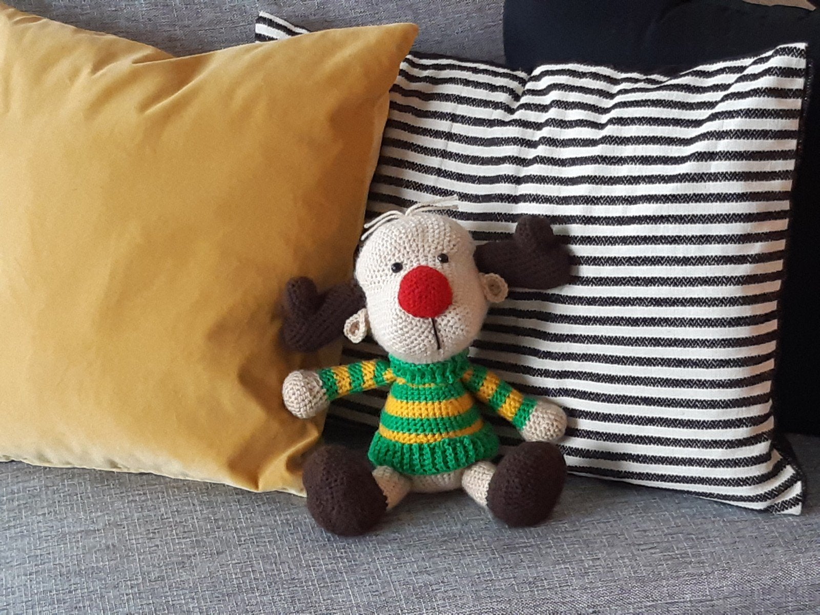 Rendier knuffel, Ophalen