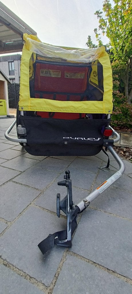 Burley D'Lite Fietskar – Compleet met koppeling & gordels!, Ophalen, Gebruikt, Opvouwbaar, Bagagekar