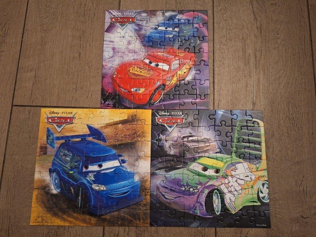 Puzzels 5+ Cars en paarden, Ophalen, 10 tot 50 stukjes, Zo goed als nieuw, 4 tot 6 jaar