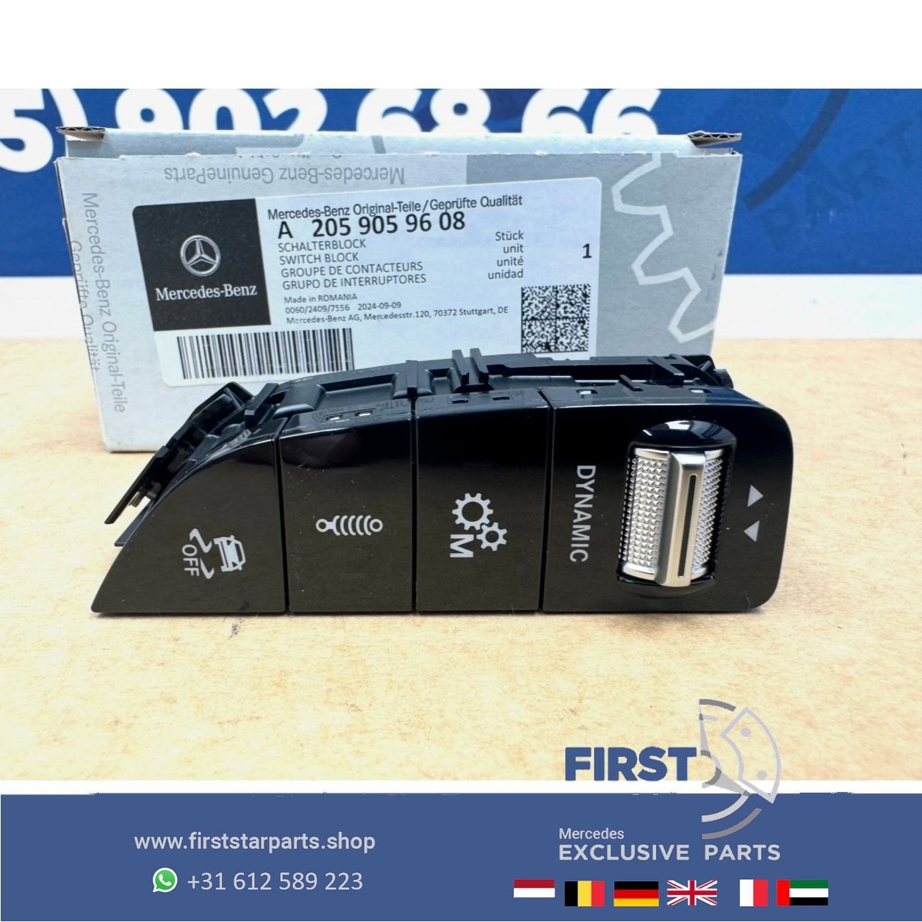 W205 C63 W253 GLC63 comand bediening knop L/R multimedia sch, Enlèvement ou Envoi, -, -, -
