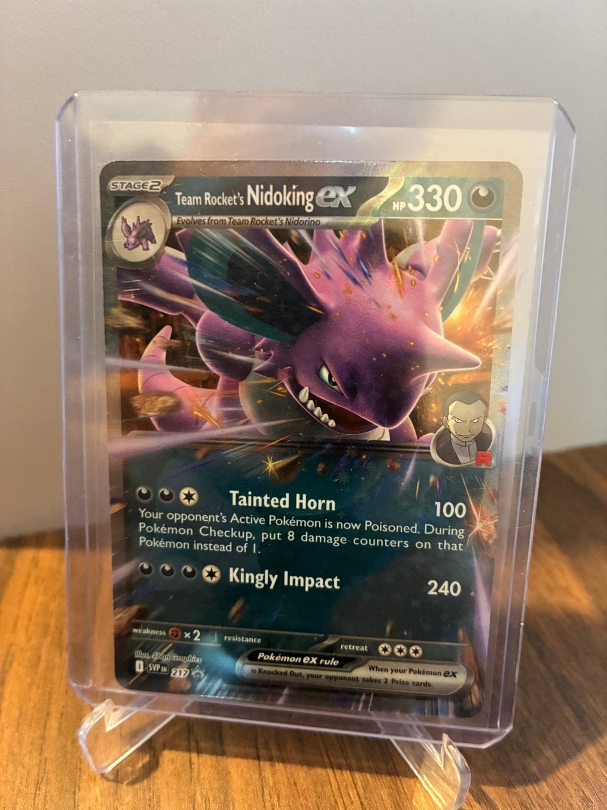 Pokémon nidoking promo, Enlèvement ou Envoi, Comme neuf, Booster