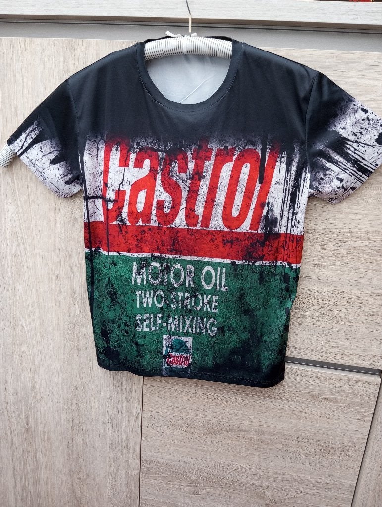 T-shirt CASTROL maat XXL polyester, Kleding | Heren, T-shirts, Andere, Overige kleuren, Overige maten, Ophalen of Verzenden