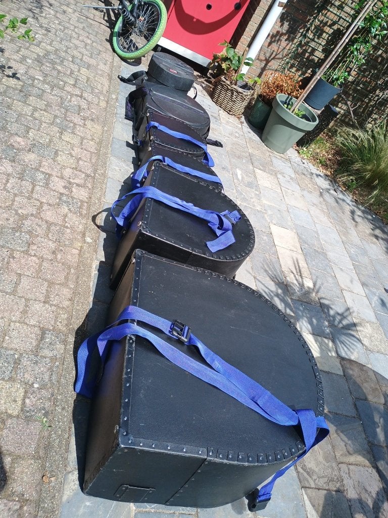 Set Hardcases /drum case/ hardware koffers/drumkoffers, Muziek en Instrumenten, Ophalen, Zo goed als nieuw