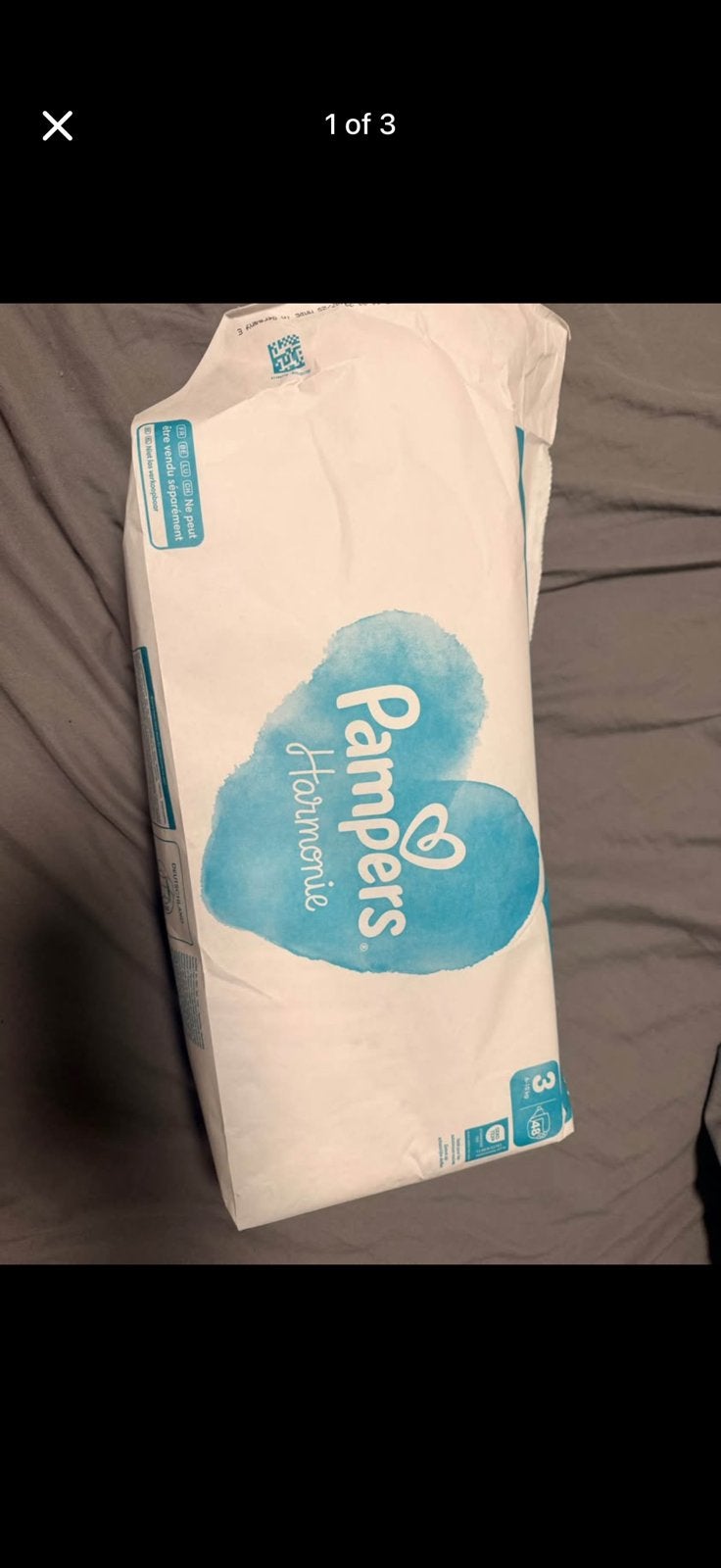 Opened pack of Pampers, almost full (3 size) 6-10kg, Enlèvement, Neuf