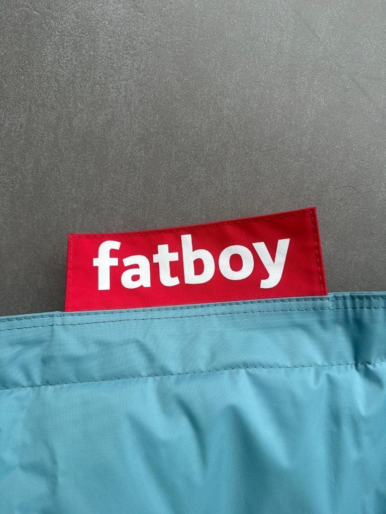Pouf Fatboy Junior bleu ciel, Enlèvement, Rectangulaire, 100 à 125 cm, Moderne