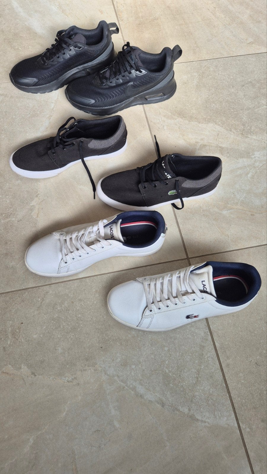 la coste nike schoenen, Ophalen
