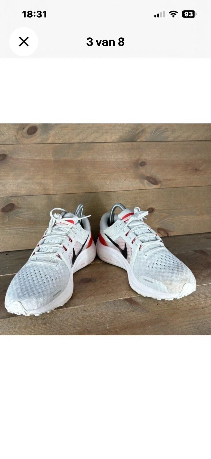Nike Air Zoom Vomero 16 maat EU40, wit-rood-zwart te koop!, Gebruikt, Ophalen of Verzenden, Hardlopen, Hardloopschoenen