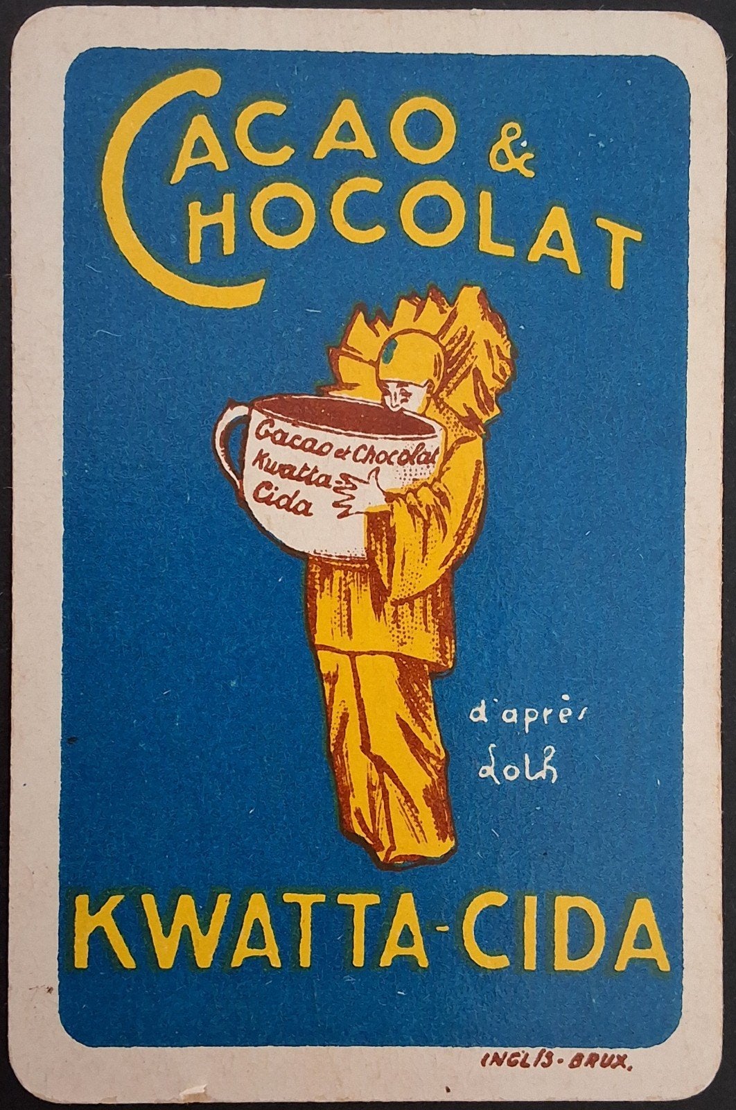 1 Speelkaart  Kwatta-cida, Verzamelen, Ophalen of Verzenden