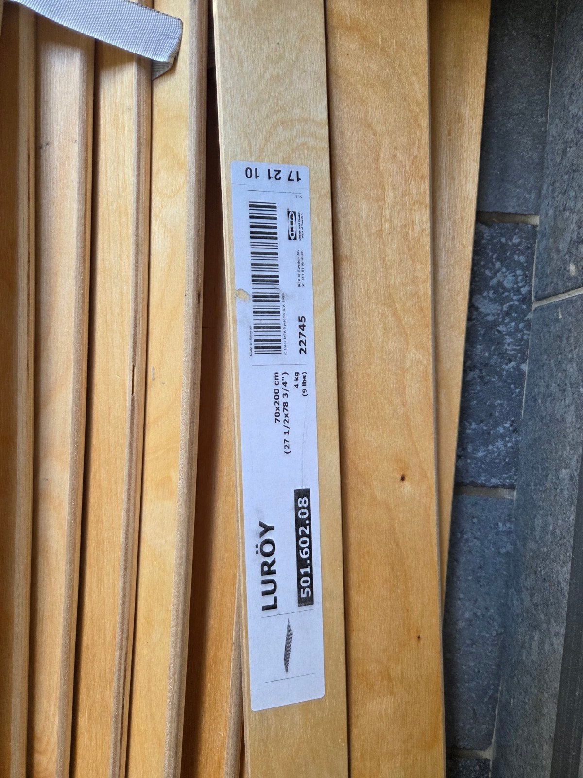 A Donner 2 sommiers ikea Luroy 70X200, Enlèvement, Sommier, 200 cm, 70 cm ou moins