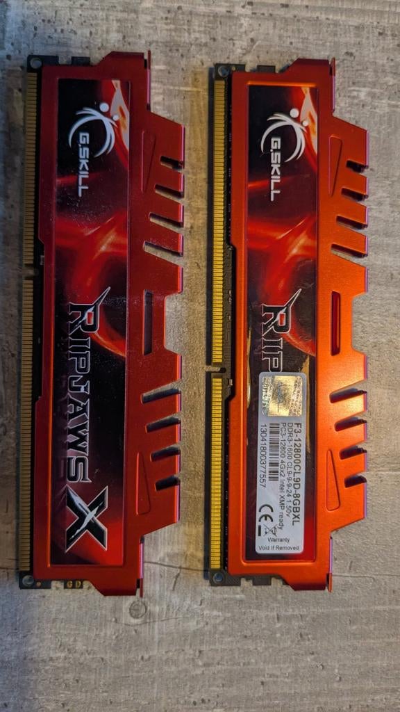 DDR3 1600mhz G.Skill Ripjaws-X 8Gb, Enlèvement ou Envoi, DDR3, 8 GB
