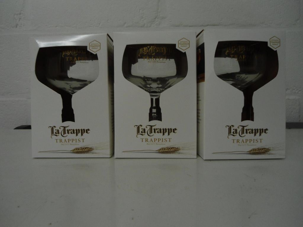 Bierglazen allerlei nieuw. La trappe, Waterloo, Ypra, Verzamelen, Biermerken, Ophalen of Verzenden, La Trappe