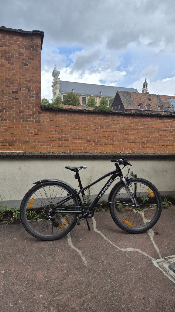 Zwarte Trek Wahoo 26 inch – Lichte Hybride Kinder-MTB, Frein sur jante, Wahoo, 26 pouces ou plus, Frein à main