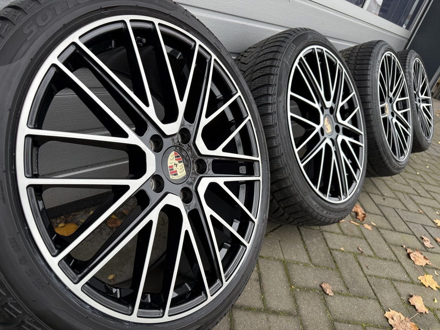 Set 21 inch Porsche Panamera hybrid 972 Taycan velgen banden, Neuf, Pneus et Jantes, Pneus hiver, Véhicule de tourisme
