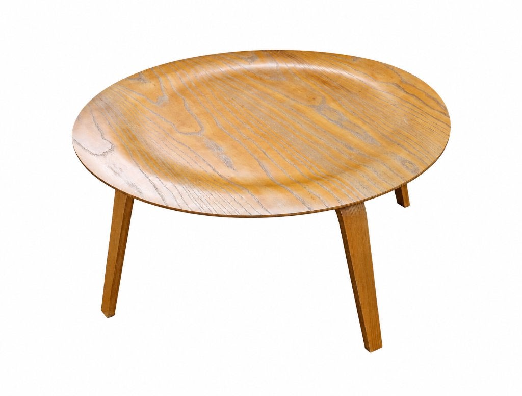 iconische Vintage CTW Coffee Table Wood Charles / Ray Eames, Antiquités & Art, Enlèvement, Table, Bois, Marqué