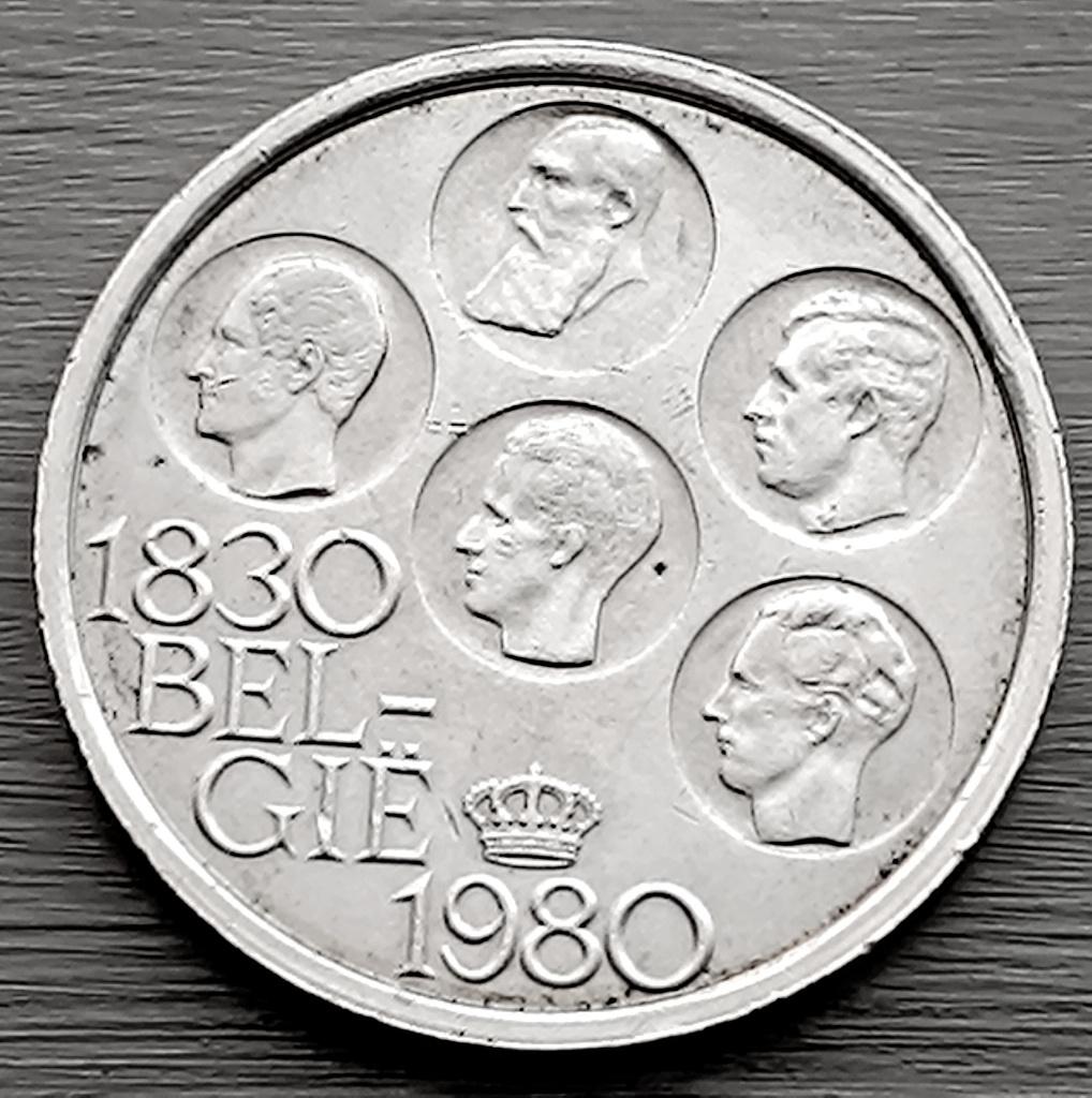 munt Belgie 500 franc 1980 : 150 jaar onafhankelijkheid, Postzegels en Munten, Ophalen of Verzenden, Zilver, Zilver