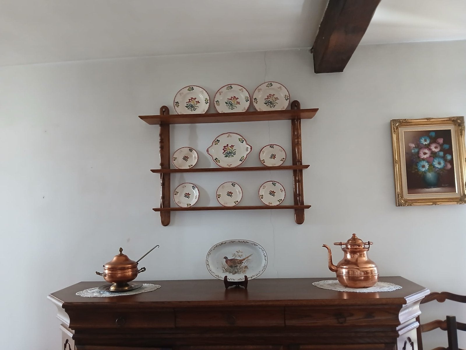 Archelle + 6 assiettes, Maison & Meubles, Enlèvement, Comme neuf