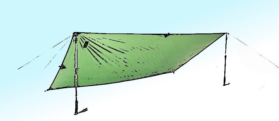 tarp ultra-léger, Caravans en Kamperen, Ophalen, Nieuw
