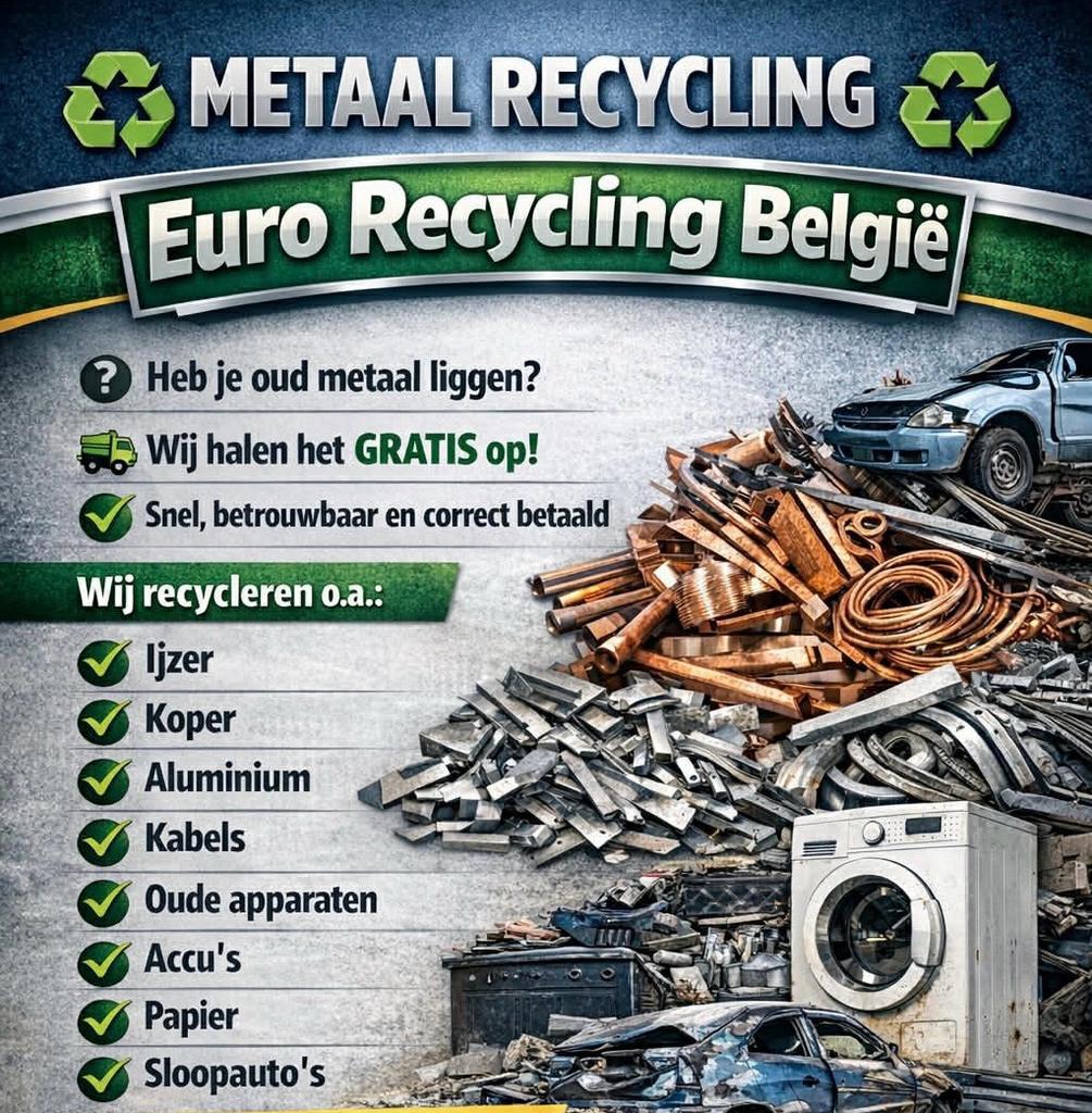 Gratis ophaling metaal oud ijzer schroot etc, Enlèvement
