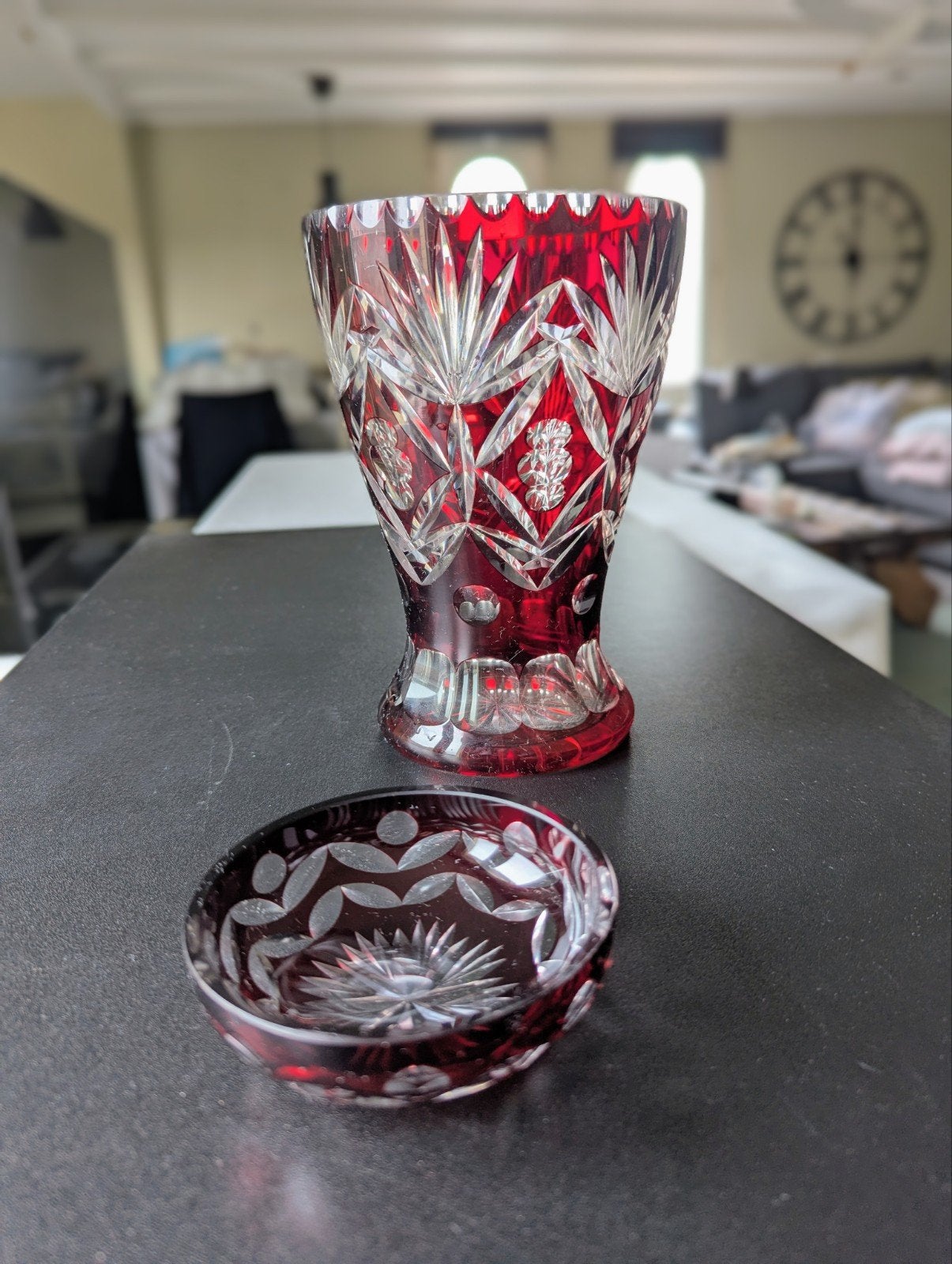 Vase et petit bol en cristal, parfait état, Enlèvement