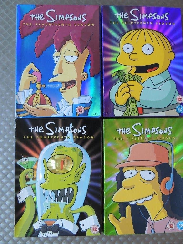 4 DVD BOXEN THE SIMPSONS NIEUWE STAAT, Vanaf 12 jaar, Ophalen, Zo goed als nieuw, Tv-serie