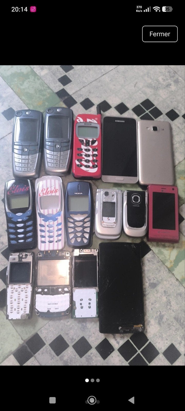 lot de téléphones à refaire, Gebruikt, Zwart, 3 tot 6 megapixel, Ophalen of Verzenden