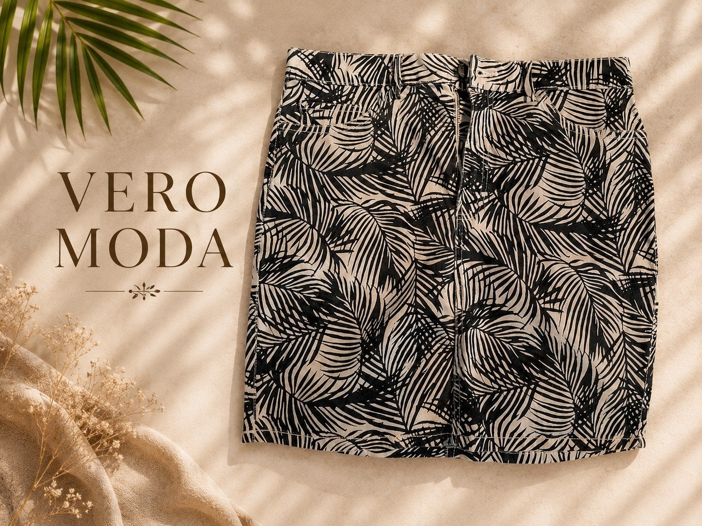 Jupe courte en jean Vero Moda taille M avec imprimé palmier, Vêtements | Femmes, Jupes, Porté, Taille 38/40 (M), Noir, Longueur genou