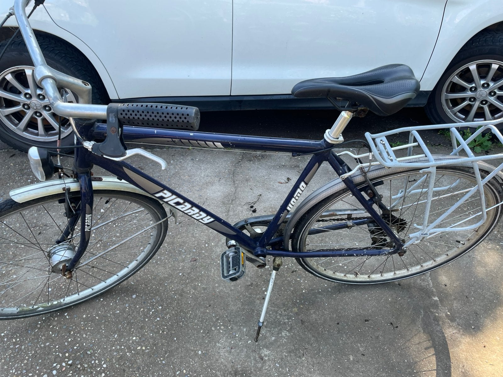Herenfiets, Fietsen en Brommers, Gebruikt, Versnellingen, Schijfrem, Ophalen