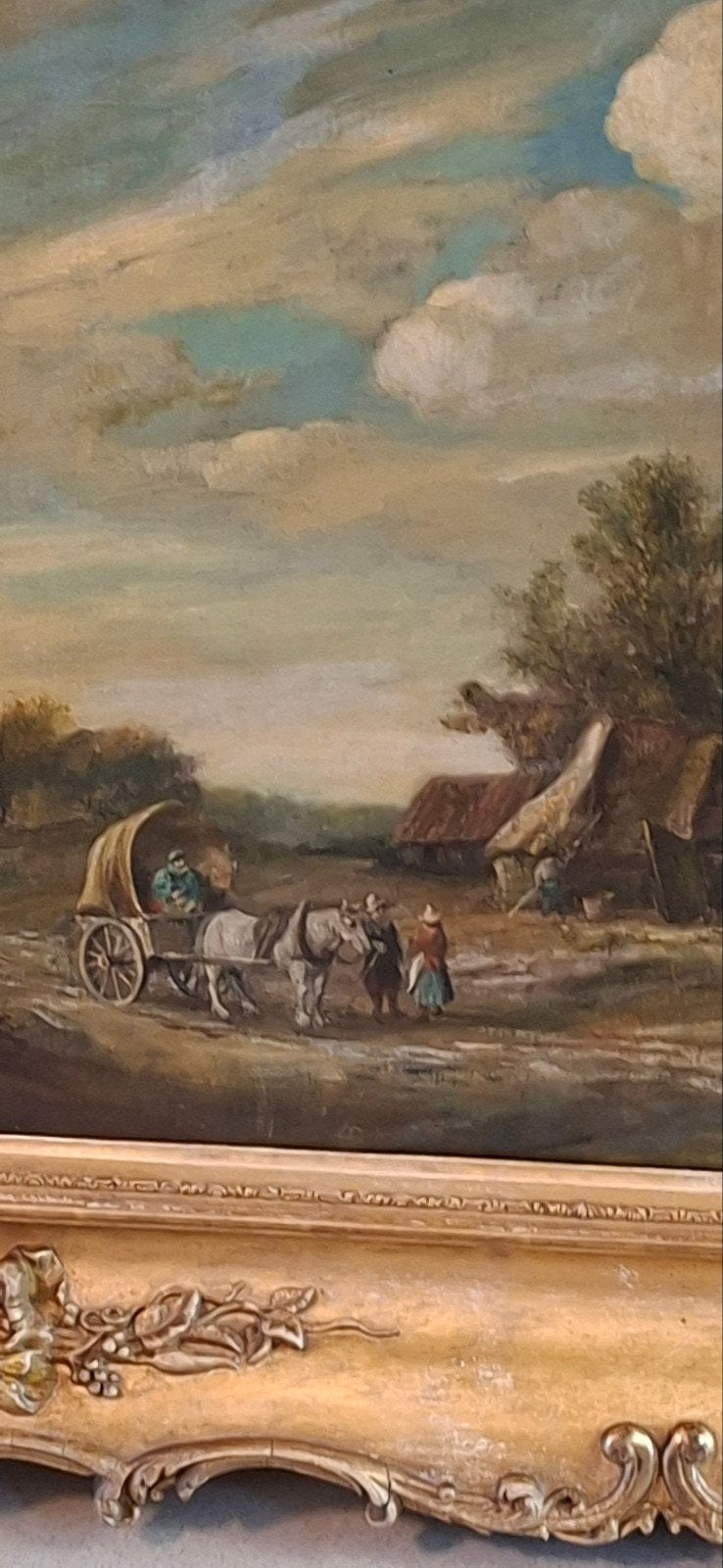 Prachtig werk van de vlaamse school 1850 1900 een fijn werk, Ophalen of Verzenden