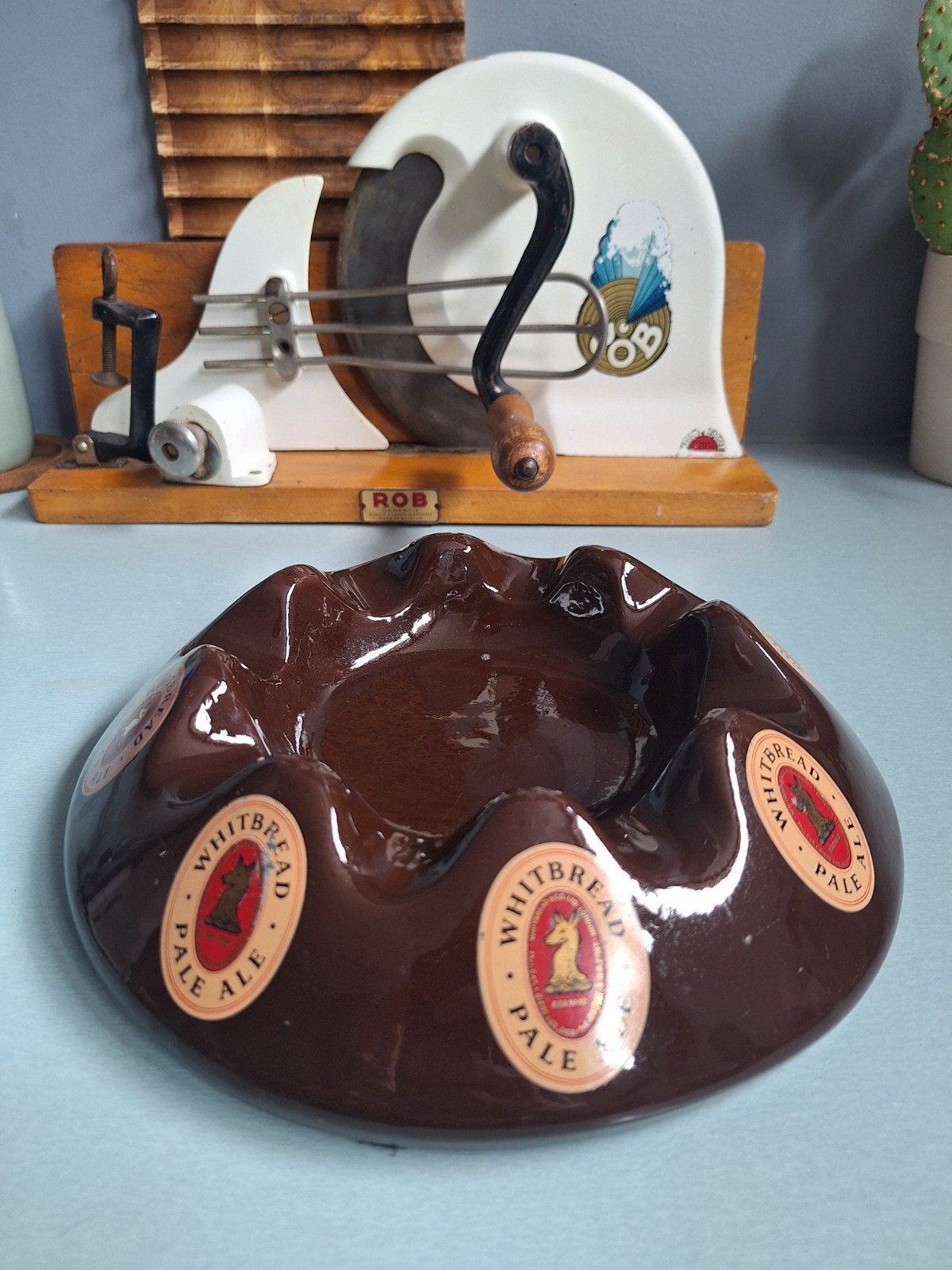Keramische asbak "WHITBREAD PALE ALE", Verzamelen, Biermerken, Ophalen of Verzenden