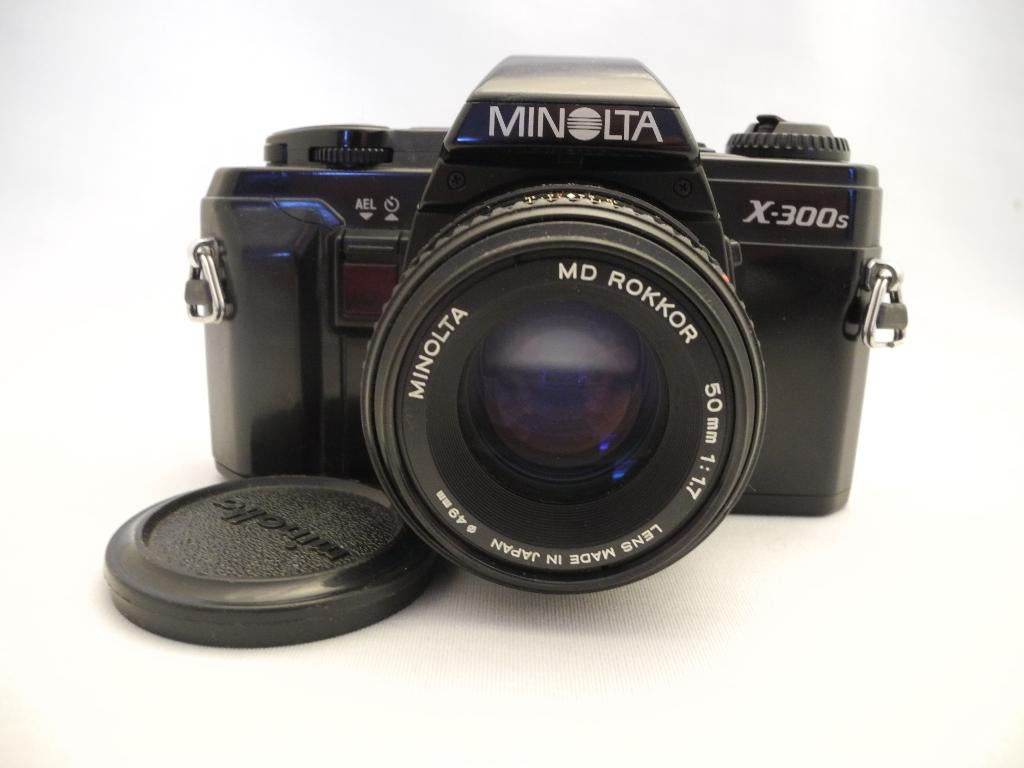 Minolta reflex X300S zwart met 50mm 1.7 MD, Audio, Tv en Foto, Verzenden, Gebruikt, Spiegelreflex, Minolta