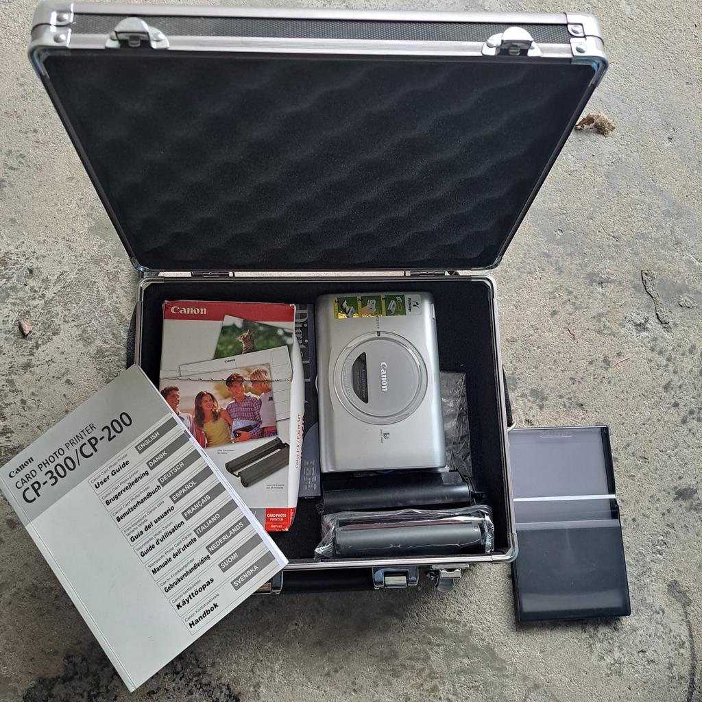 Canon CP-300 fotoprinter met koffer en toebehoren, Ophalen, Zo goed als nieuw